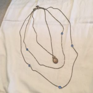 Three strand necklace. Vintage costume